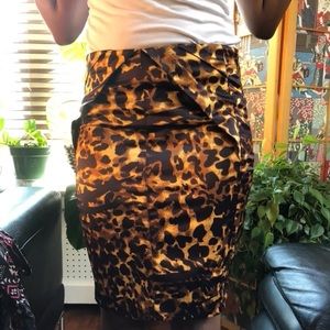 Leopard Print Skirt